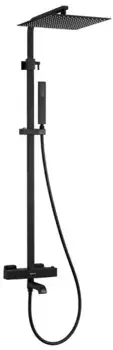 Душевая система «Berges Wasserhaus» Kalisto 3S 075024 с термостатом чёрная матовая