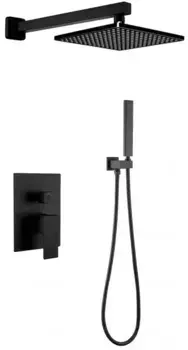 Душевая система «Berges Wasserhaus» Nardis 2S чёрная матовая