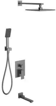Душевая система «Berges Wasserhaus» Nardis 3S 071012 оружейная сталь