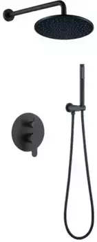 Душевая система «Berges Wasserhaus» Nardis R2 чёрная матовая