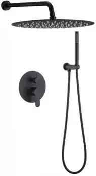 Душевая система «Berges Wasserhaus» Ventas R2 чёрная матовая