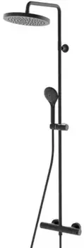 Душевая система «Bossini» Elios L10172.073 с термостатом чёрная матовая