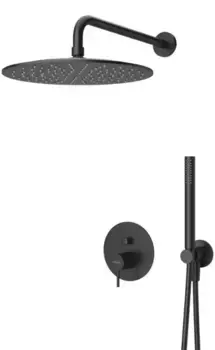 Душевая система «Cezares» LEAF-DSIP-30-L-NOP чёрная матовая