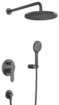 Душевая система «Cezares» STYLUS-DSET-NOP чёрная матовая