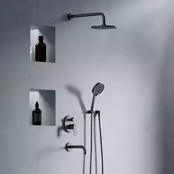 Душевая система «Damixa» Apollo 947510300 чёрная