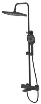 Душевая система «ESKO» STT3054Black с термостатом чёрная