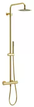 Душевая система «Excellent» Rain Termo Round ARAC.SY.107GL с термостатом золото