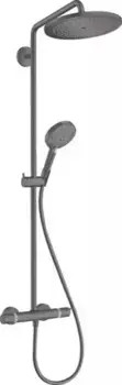 Душевая система «Hansgrohe» Croma Select S 26890340 с термостатом шлифованный чёрный хром