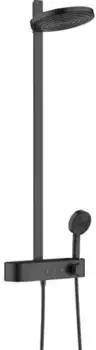 Душевая система «Hansgrohe» Pulsify Showerpipe 260 2jet 24240670 с термостатом чёрная матовая