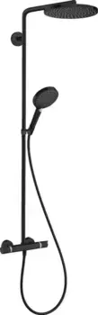 Душевая система «Hansgrohe» Raindance Select S 27633670 с термостатом чёрная матовая
