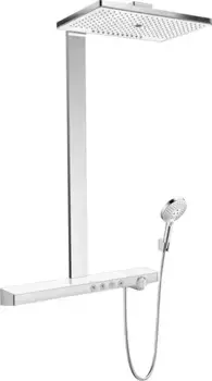 Душевая система «Hansgrohe» Rainmaker Select 27106400 с термостатом хром/белая
