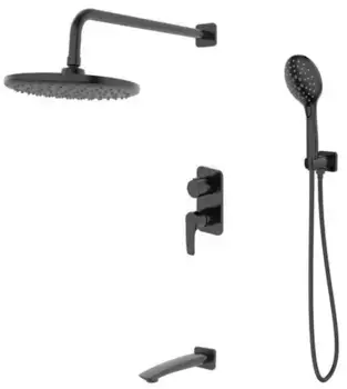 Душевая система «Iddis» Ray RAYBL03i68 чёрная матовая