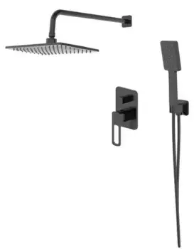 Душевая система «Iddis» Slide SLIBL02i67 чёрная матовая