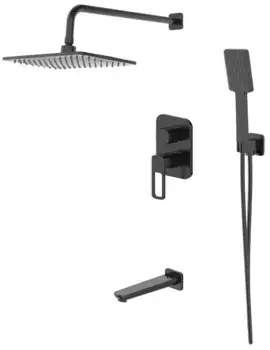 Душевая система «Iddis» Slide SLIBL03i68 чёрная матовая