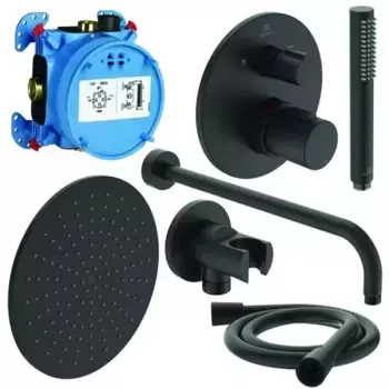 Душевая система «Ideal Standard» Ceratherm A7573XG чёрная матовая