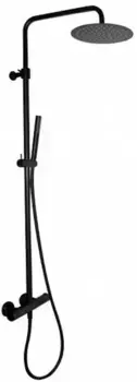 Душевая система «Kerama Marazzi» Ole 61157KM.01.093 с термостатом чёрная матовая