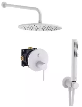 Душевая система «Kludi» Bozz 386585376 белая матовая