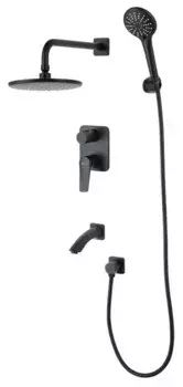Душевая система «Lemark» Bronx LM3722BL чёрная