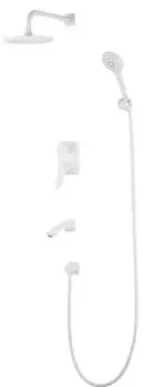 Душевая система «Lemark» Bronx LM3722MW белая