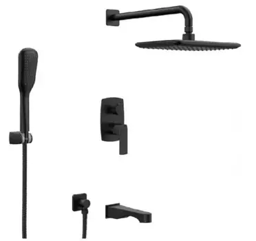 Душевая система «Lemark» Ursus LM7222BL чёрная