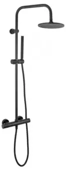 Душевая система «Remer» Elegance EQ32X7MMM20NO с термостатом чёрная матовая