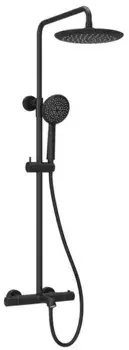 Душевая система «Sancos» Game SC3001MB с термостатом чёрная матовая