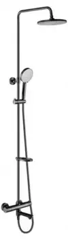 Душевая система «Swedbe» Hermes 5116B с термостатом чёрная матовая
