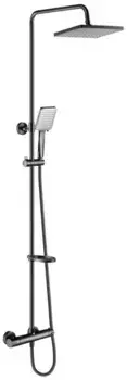 Душевая система «Swedbe» Hermes 5144B с термостатом чёрная