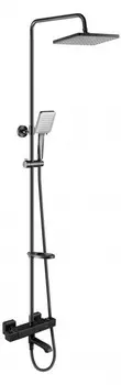 Душевая система «Swedbe» Hermes 9094B с термостатом чёрная матовая