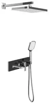 Душевая система «Teska» Life AS3100B чёрная/хром