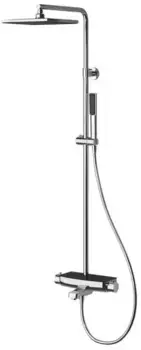 Душевая система «Teska» Mira DK3602C с термостатом хром/чёрная