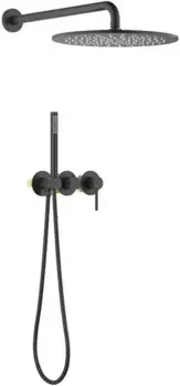 Душевая система «Timo» Saona SX-2349/03SM чёрная матовая