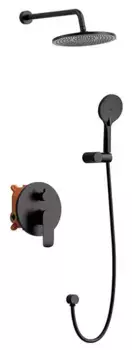 Душевая система «Vincea» Esse VSFW-1E1MB чёрная
