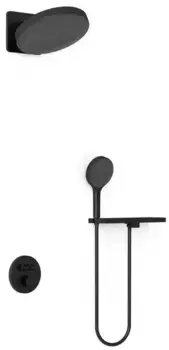 Душевая система «Vincea» Inspire VSFW-3I22MT3RMB с термостатом чёрная