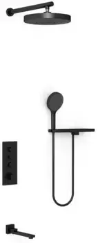Душевая система «Vincea» Inspire VSFW-433TI2RMB с термостатом чёрная