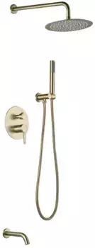 Душевая система «VODA» Set7in1BrGL брашированное золото
