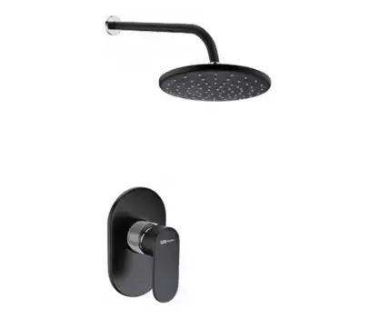 Душевая система «WasserKRAFT» A12777 чёрная матовая