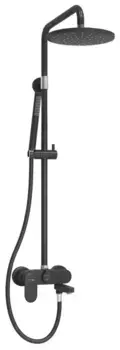 Душевая система «WasserKRAFT» A174.077.217.CB чёрная матовая