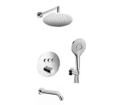 Душевая система «WasserKRAFT» A175817 с термостатом хром
