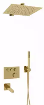 Душевая система «WasserKRAFT» Sauer A7158.183.261.280.197.281.187 Thermo с термостатом золото