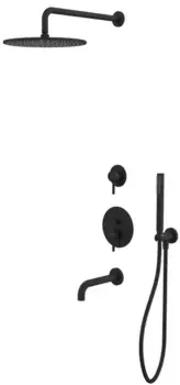 Душевая система «Whitecross» Y YSET07BL чёрная матовая