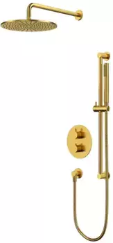 Душевая система «Whitecross» Y YSET09GLB с термостатом брашированное золото