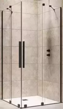Душевое ограждение «Radaway» Furo Black KDD 80/90 прямоугольный прозрачный/чёрный без поддона