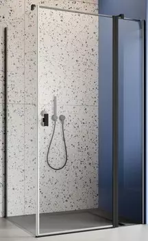 Душевое ограждение «Radaway» Nes Black KDJ II 100/100 квадратный прозрачный/чёрный правый без поддона