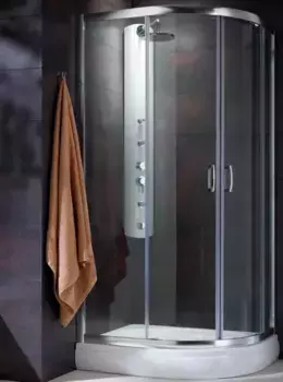 Душевое ограждение «Radaway» Premium Plus E 1900 90/80 прямоугольно-асимметричный прозрачный/хром универсальный без поддона