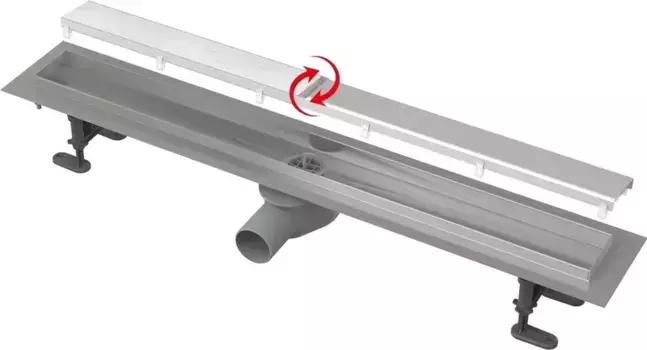 Душевой лоток «AlcaPlast» APZ13-650 Double APZ13-DOUBLE9-650 боковой выпуск под плитку