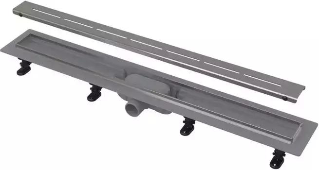 Душевой лоток «AlcaPlast» APZ18 Simple 550 боковой выпуск матовый хром