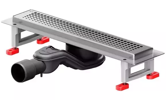 Душевой лоток «Am.Pm» MasterFlow 400 W01SC-P11-040-01SB универсальный затвор Cut Gradient боковой выпуск матовая сталь