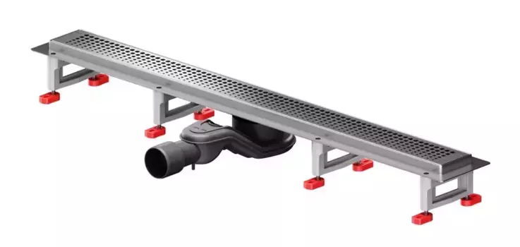 Душевой лоток «Am.Pm» MasterFlow 800 W01SC-P11-080-01SB универсальный затвор Cut Gradient боковой выпуск матовая сталь