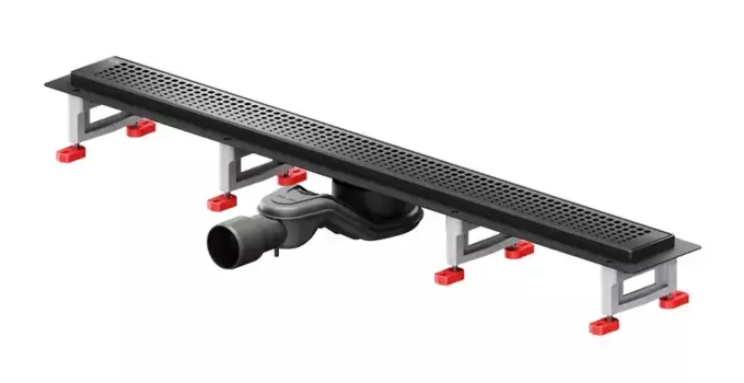 Душевой лоток «Am.Pm» MasterFlow 800 W01SC-P11-080-01BM универсальный затвор Cut Gradient боковой выпуск чёрный матовый
